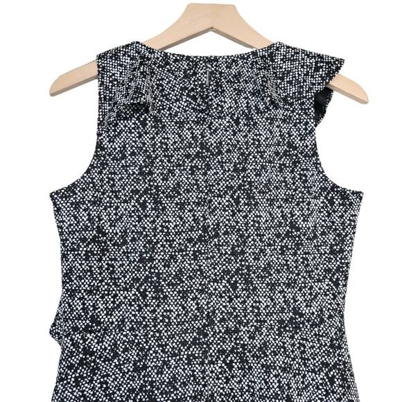 Michael Michael Kors Womens S Jacquard Flounce Fit and Flare Dress NEW - Picture 5 of 11